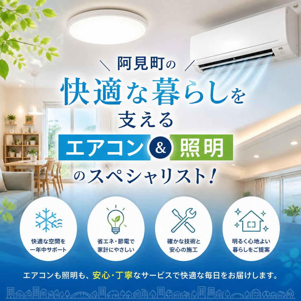 阿見町の快適な暮らしを支えるエアコンと照明のスペシャリスト！