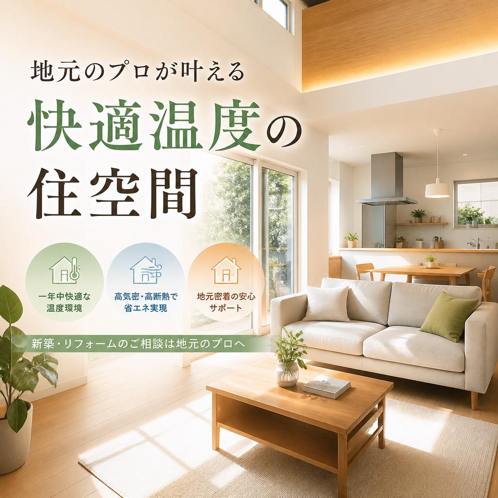 地元のプロが叶える快適温度の住空間
