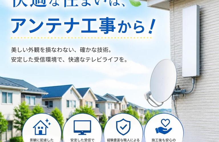 快適な住まいは、アンテナ工事から！