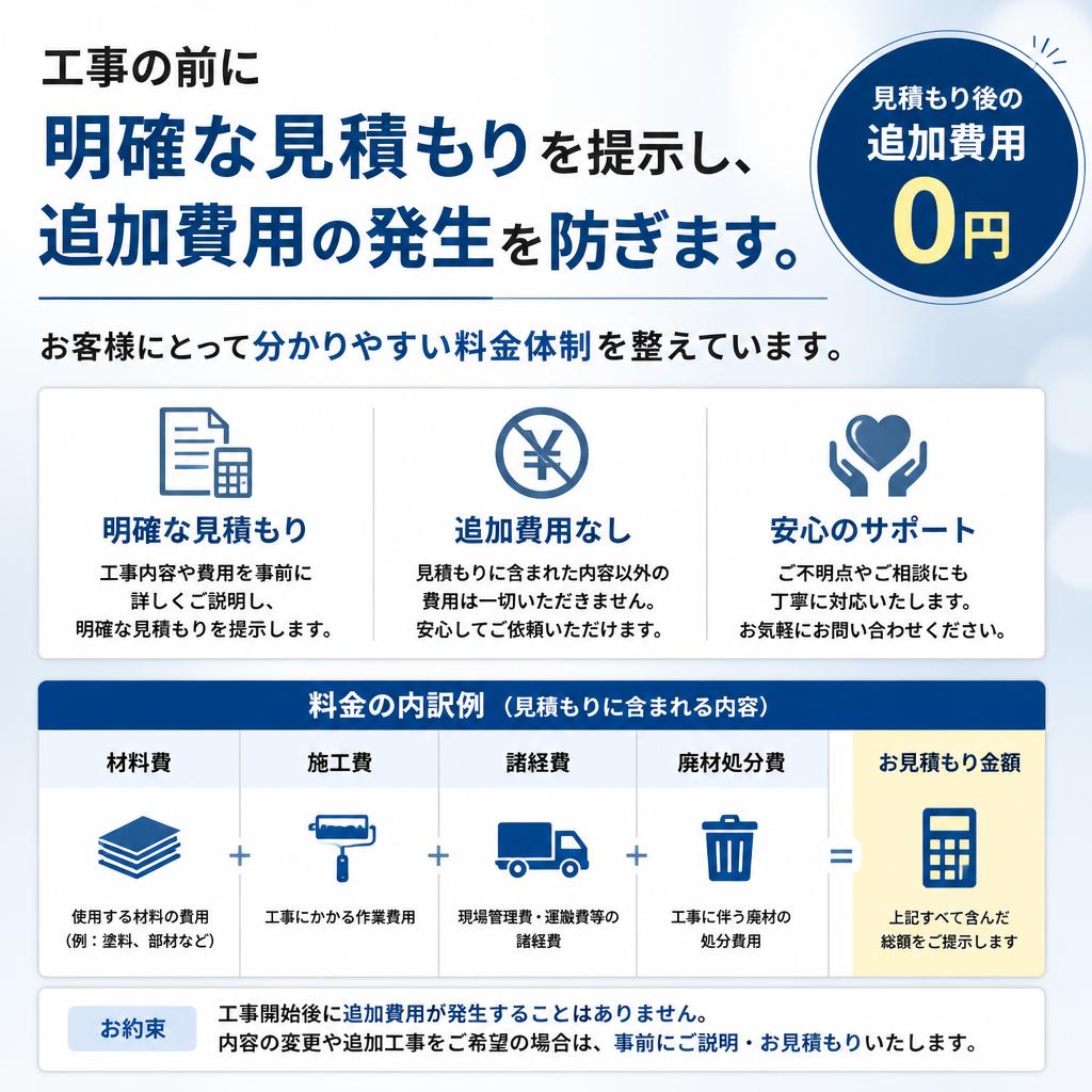 透明性のある工事費用