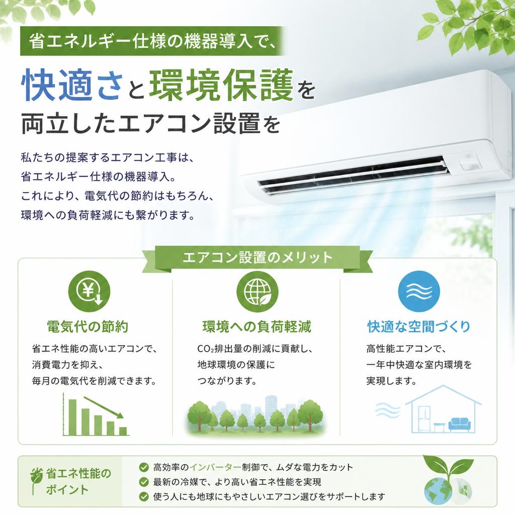 省エネルギーで環境にも優しい