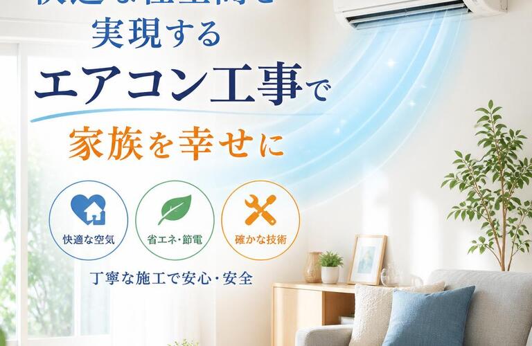 快適な住空間を実現するエアコン工事で家族を幸せに