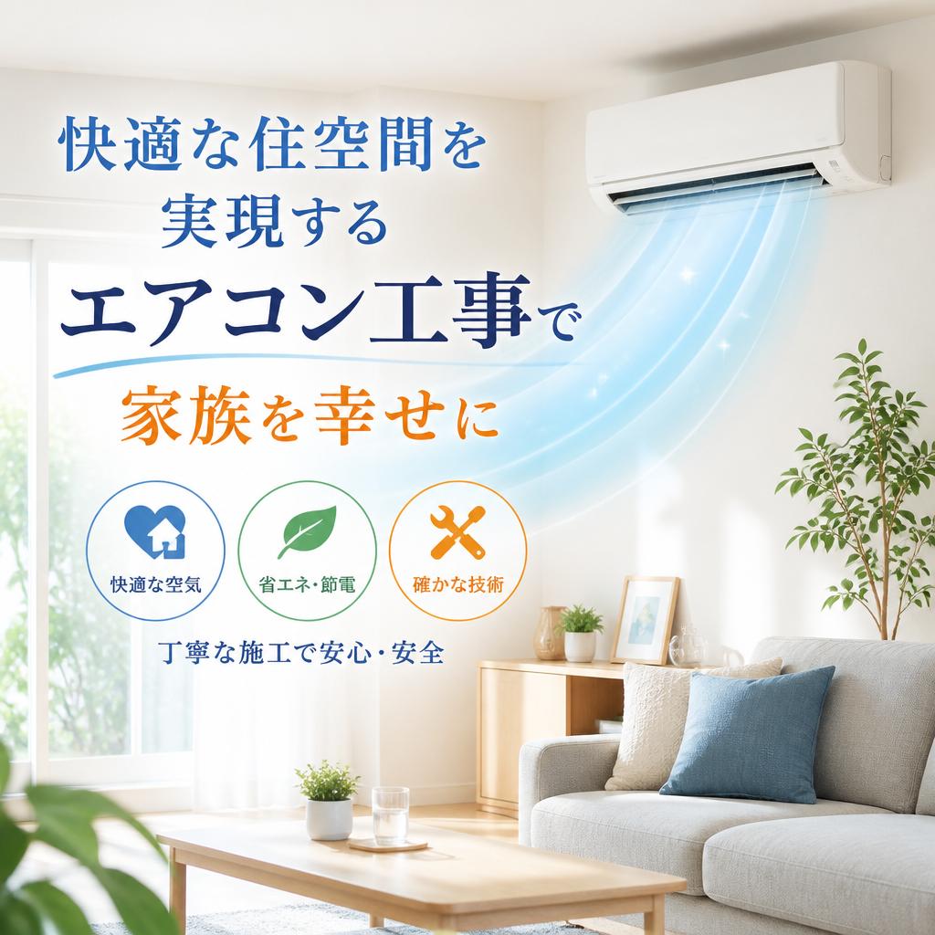 快適な住空間を実現するエアコン工事で家族を幸せに