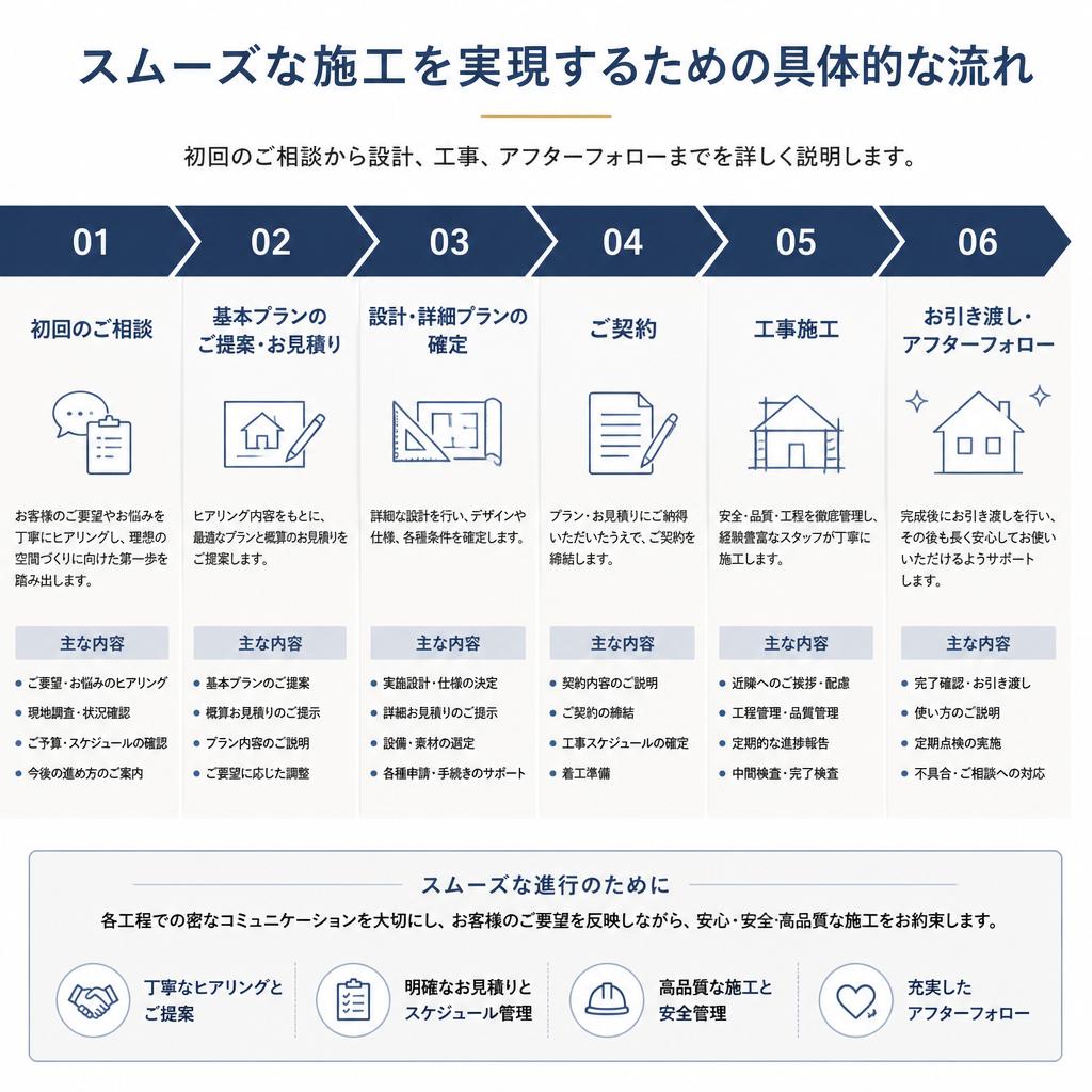 施工の流れ