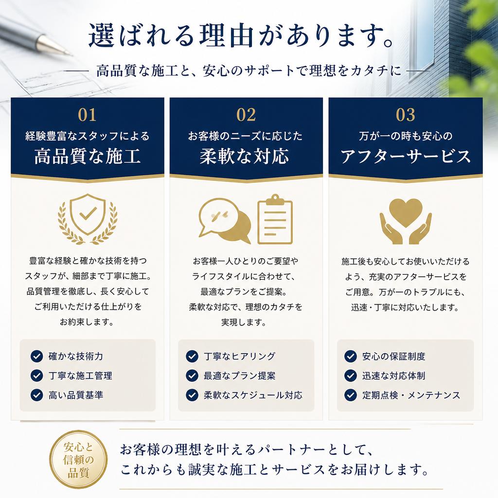 選ばれる理由