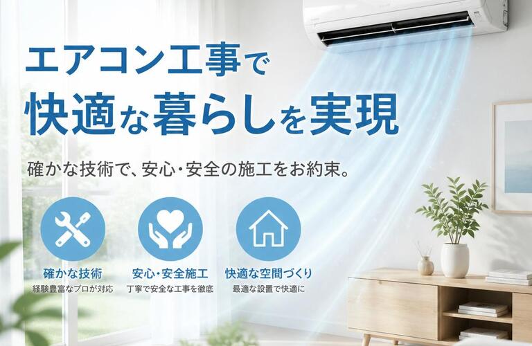 エアコン工事で快適な暮らしを実現