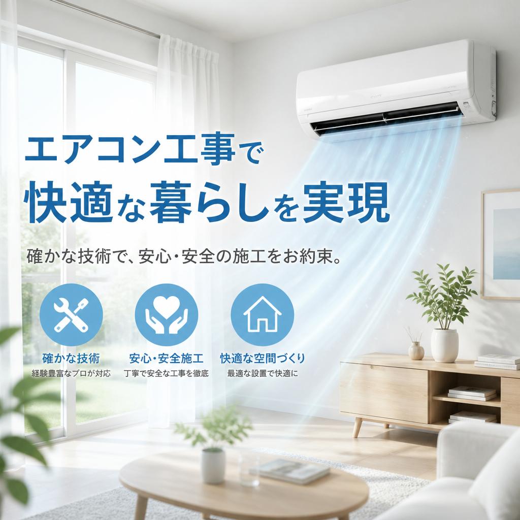 エアコン工事で快適な暮らしを実現