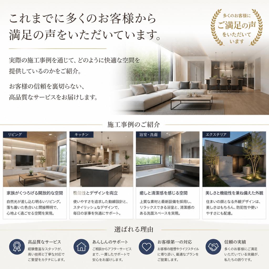 実績紹介：お客様の声