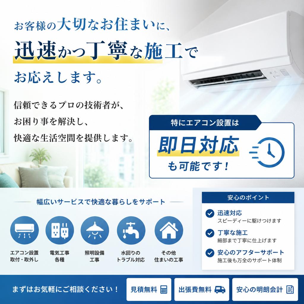 迅速・丁寧な施工
