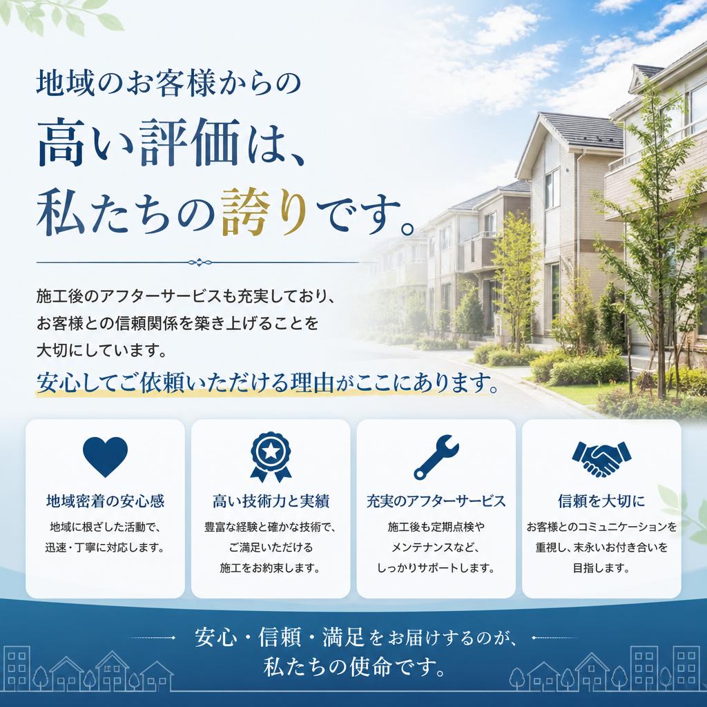 お客様の声と信頼