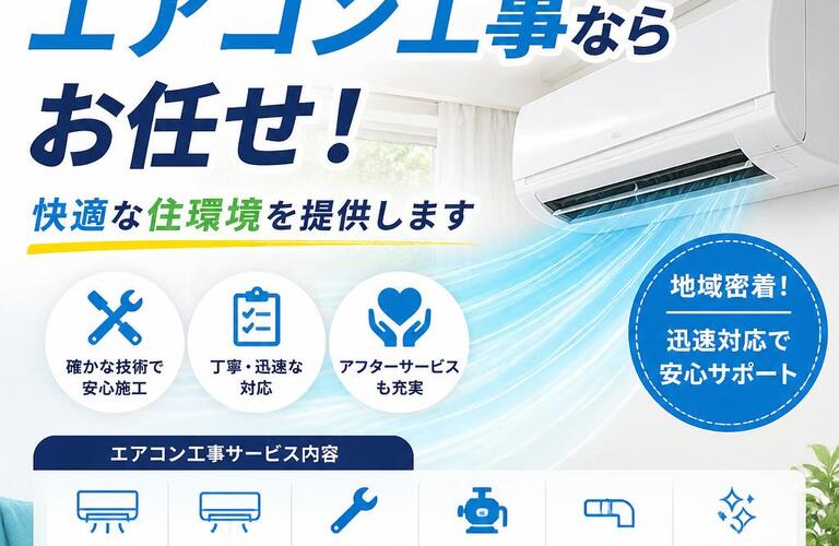 土浦・つくば・牛久のエアコン工事ならお任せ！快適な住環境を提供します