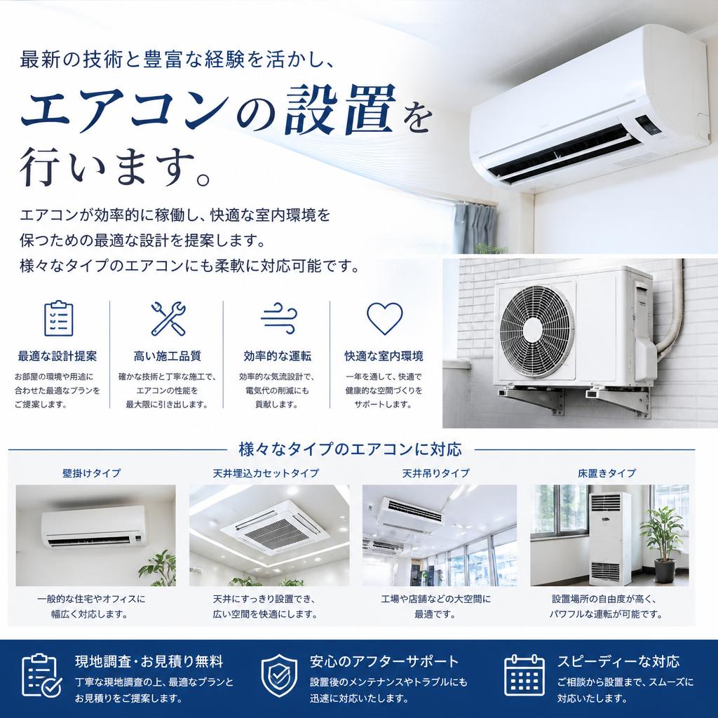 快適空間を実現するための技術力