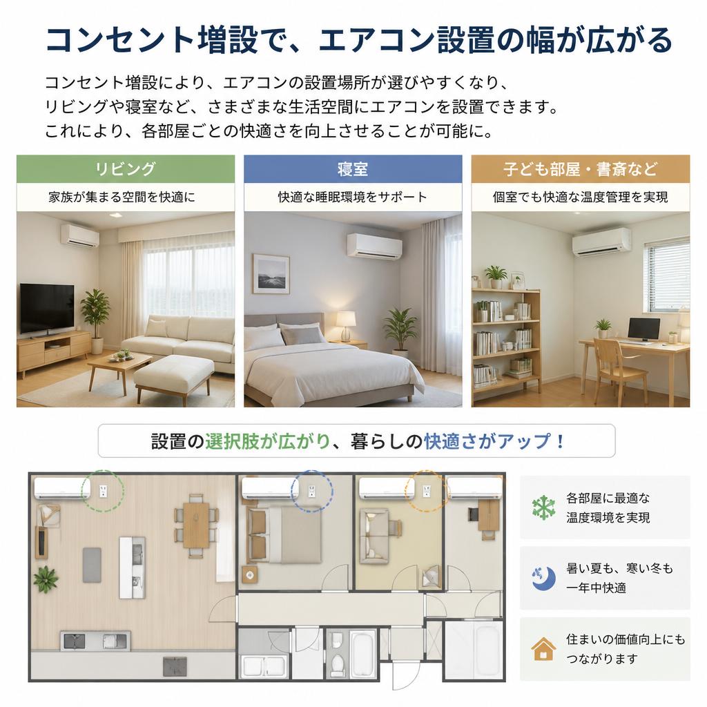 快適空間を作り出すための工夫