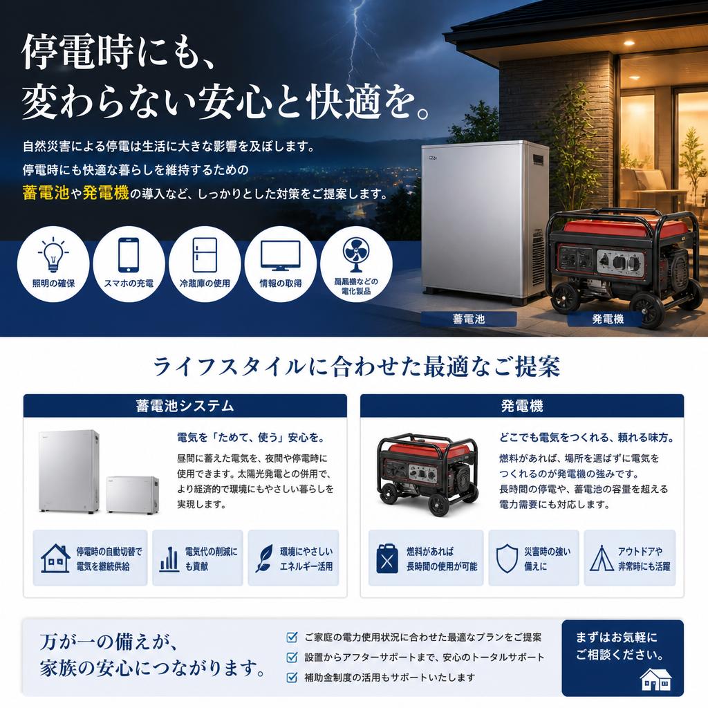 2. 停電対策の必要性