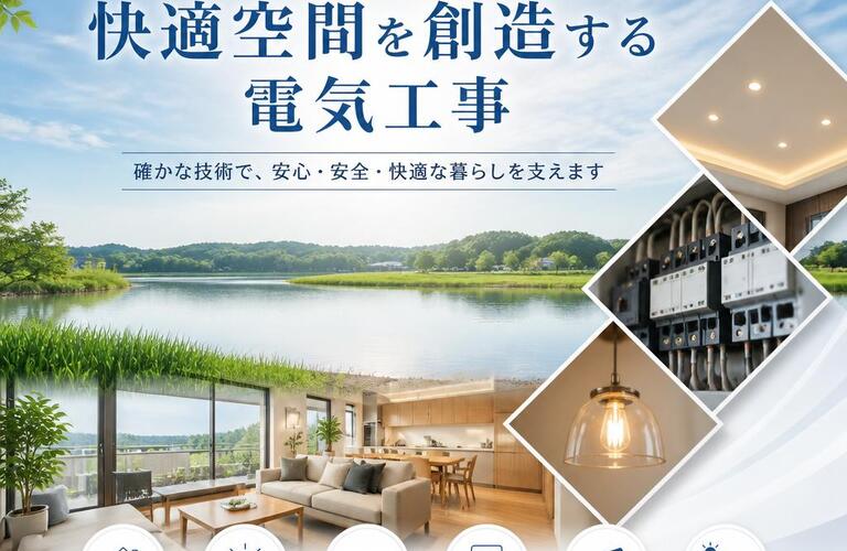 美浦村の快適空間を創造する電気工事
