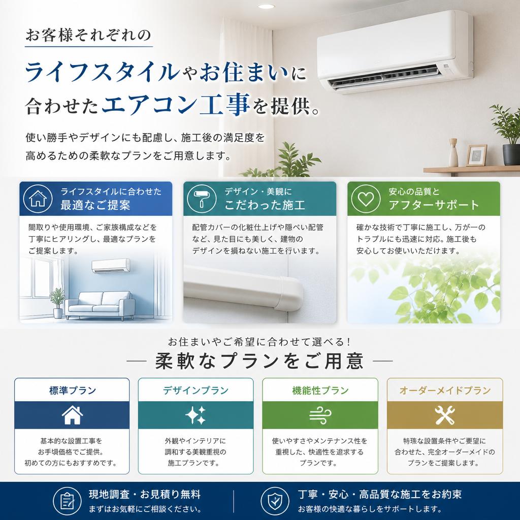 お客様のご要望に応じたカスタマイズ