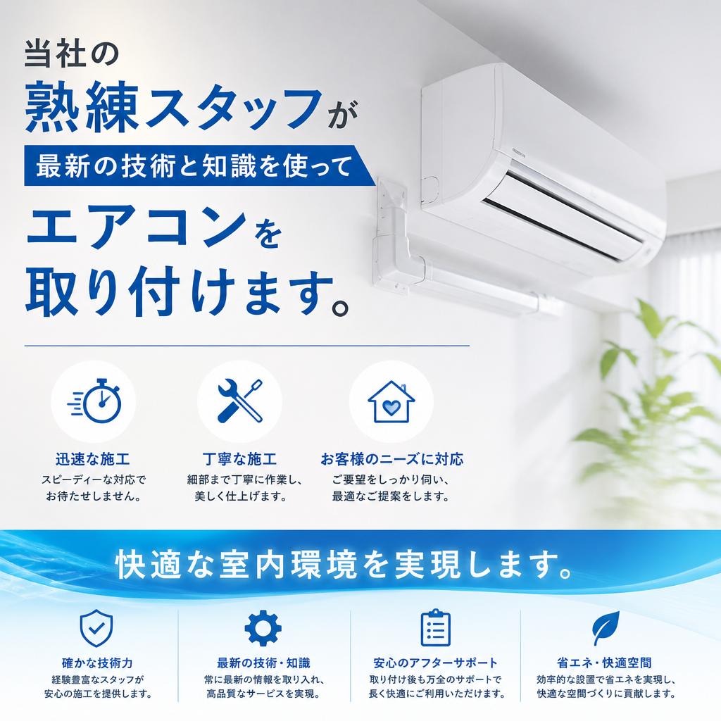エアコン取り付けのプロフェッショナル
