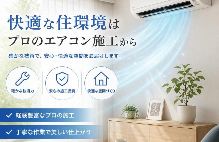 快適な住環境はプロのエアコン施工から
