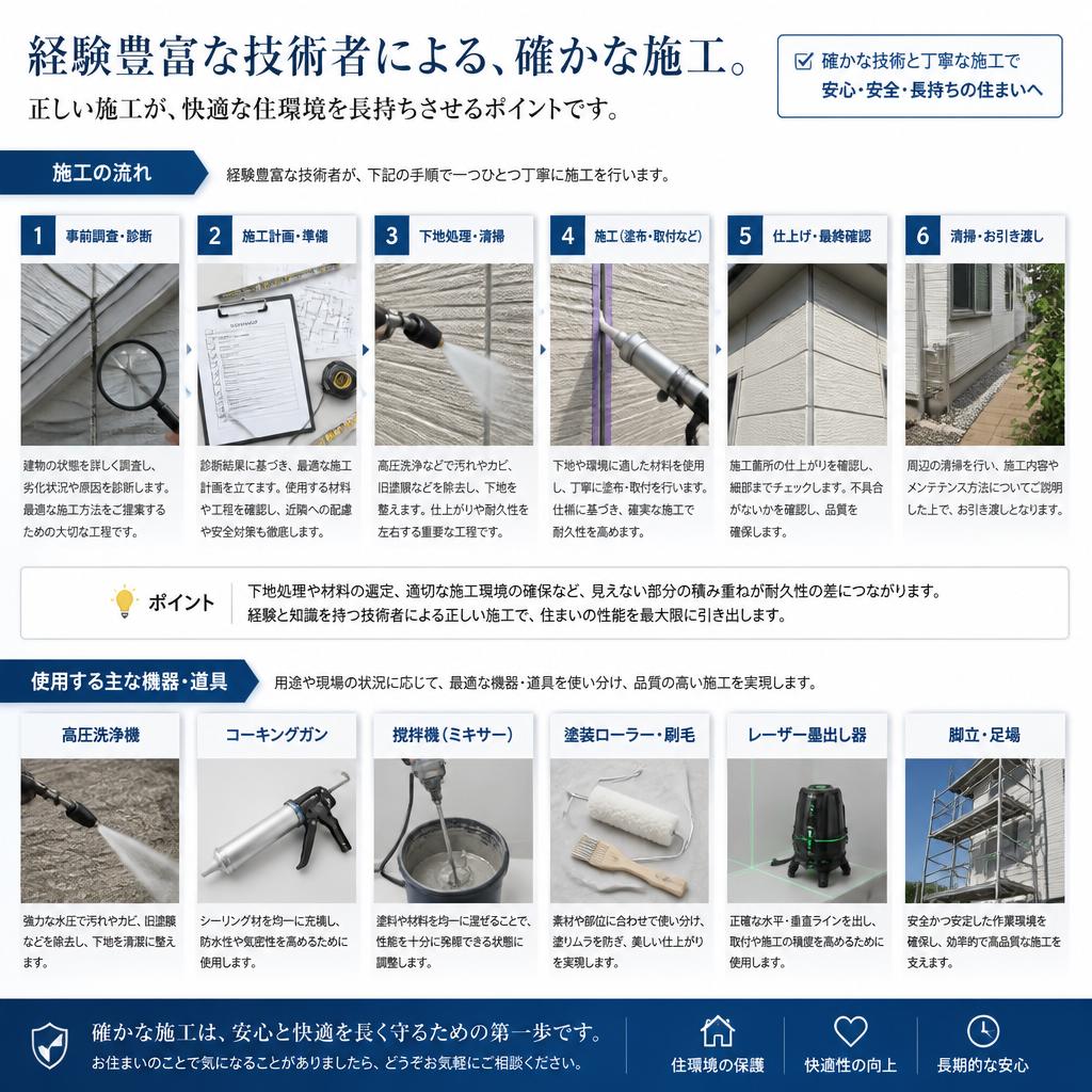 エアコン施工のプロフェッショナル