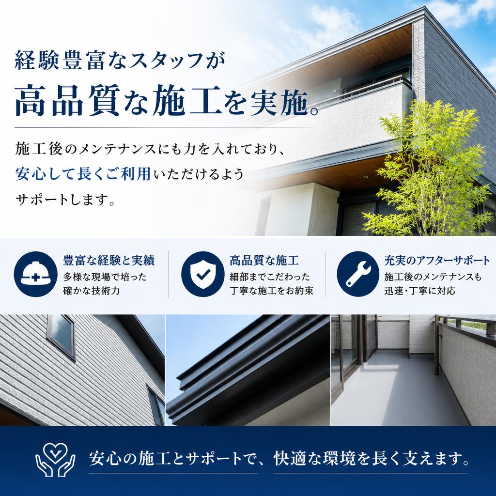 安心・安全の施工体制