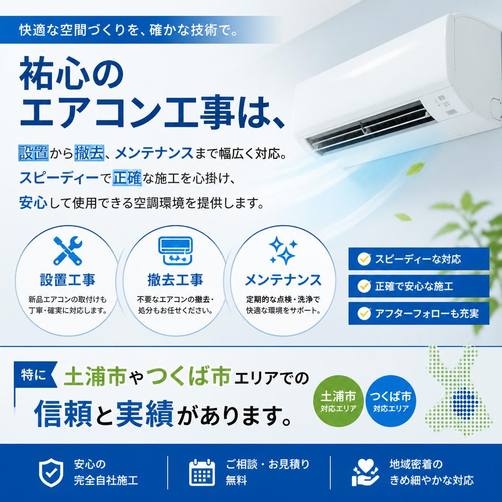 専門的なエアコン工事サービス
