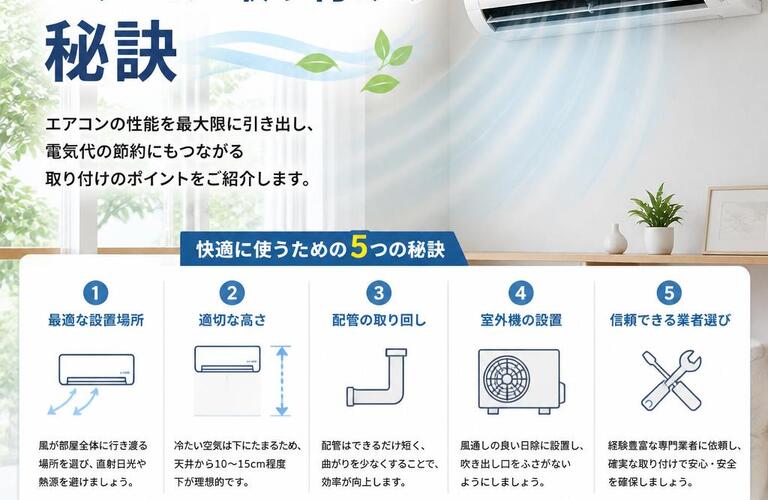 快適な夏を実現するエアコン取り付けの秘訣