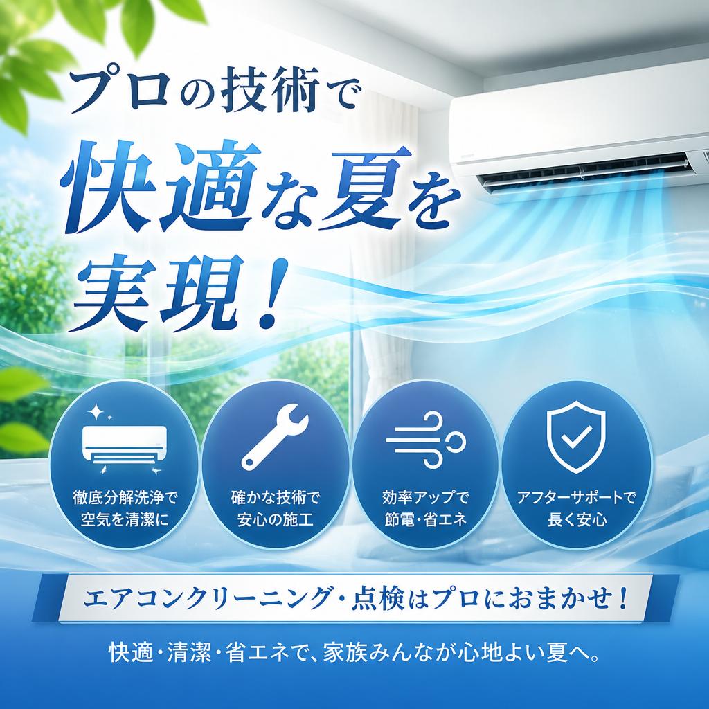 プロの技術で快適な夏を実現！