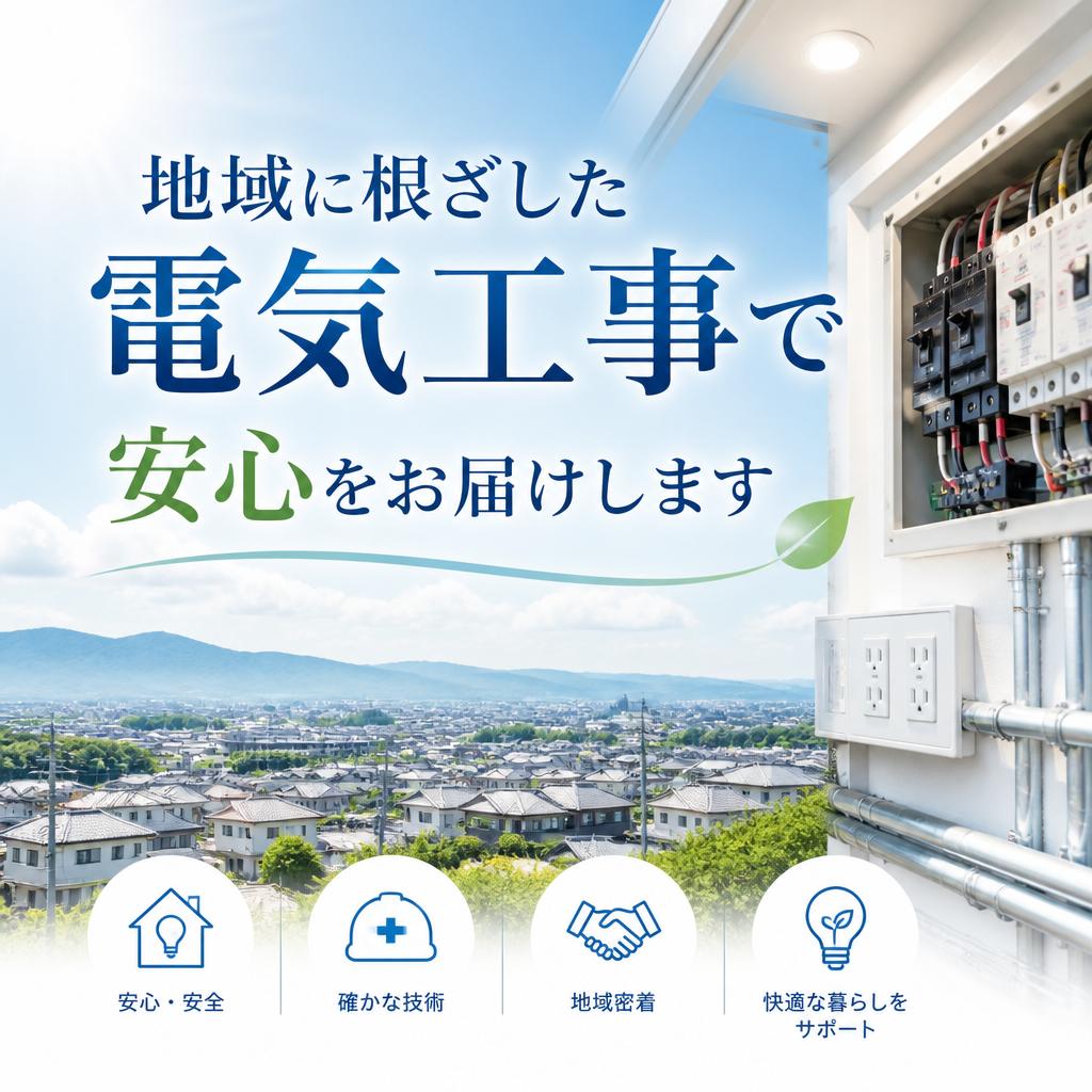 地域に根ざした電気工事で安心をお届けします