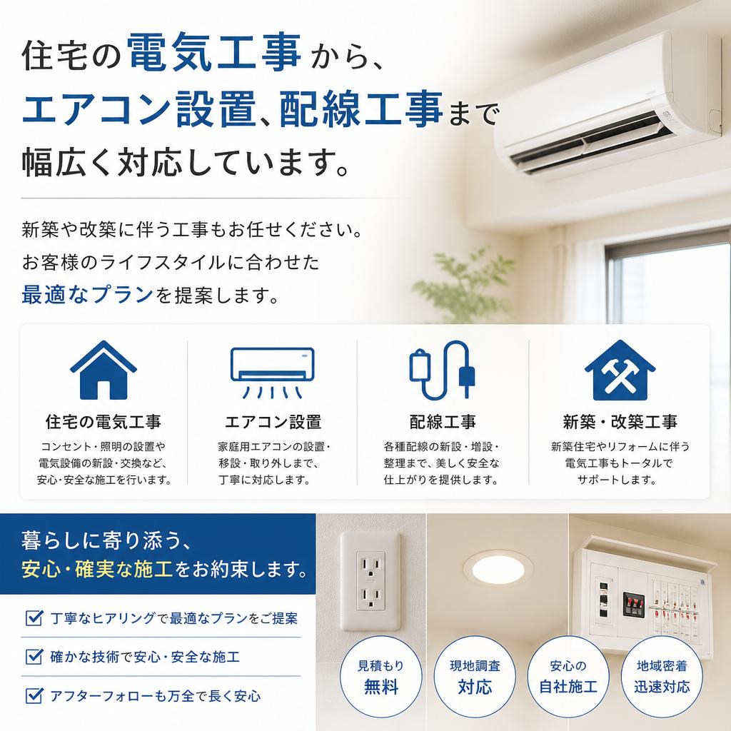 多様な施工メニュー