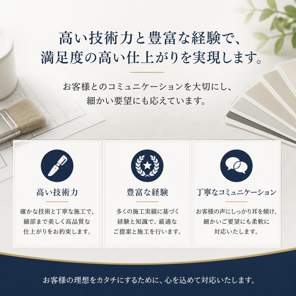安心の施工品質