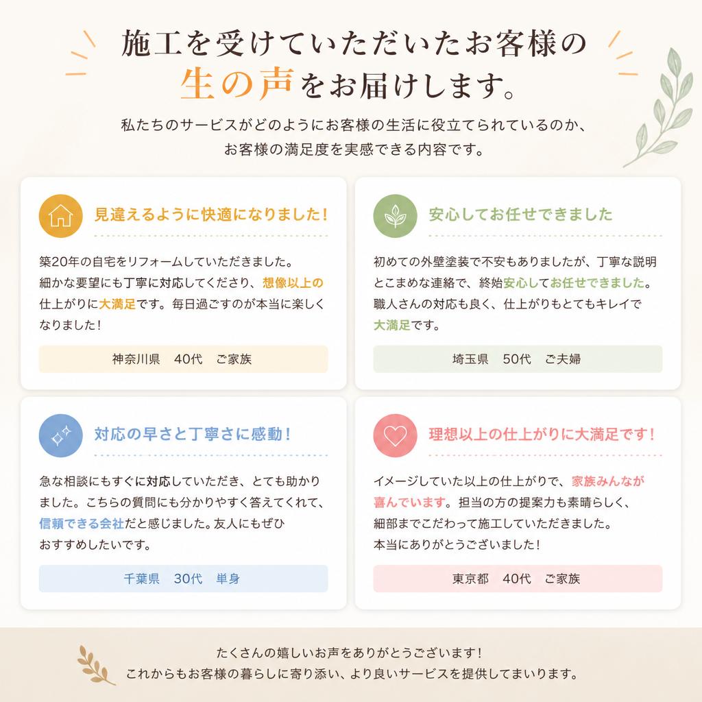 お客様の声