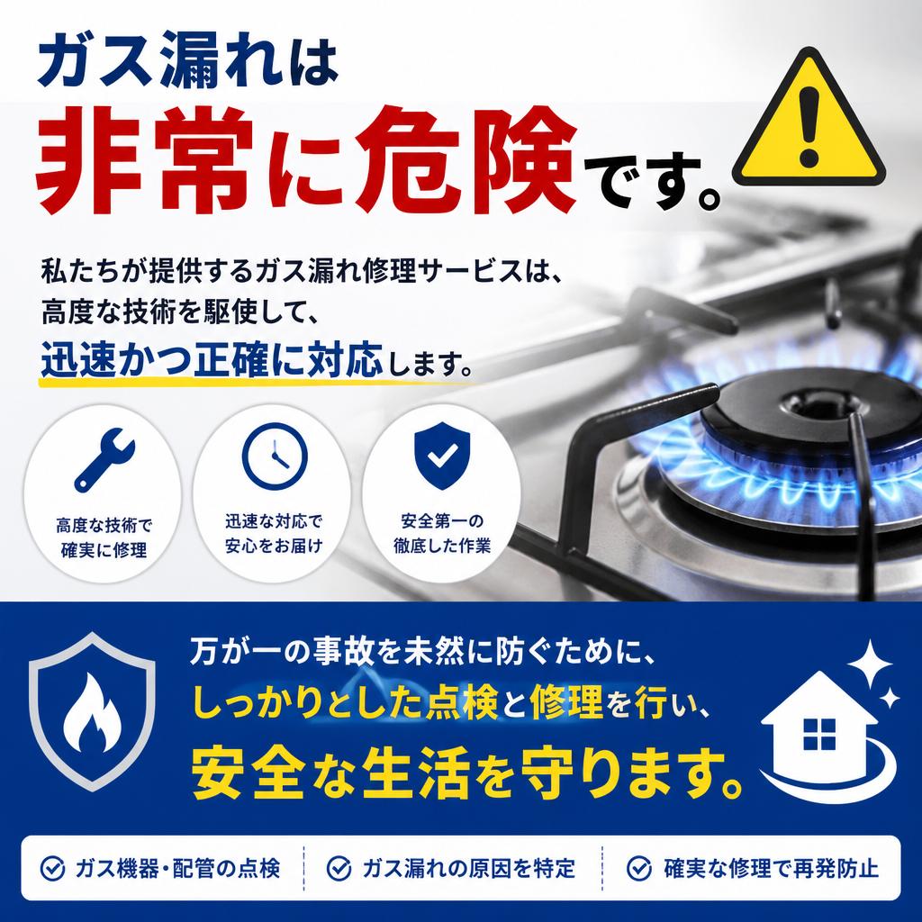 信頼できるガス漏れ修理