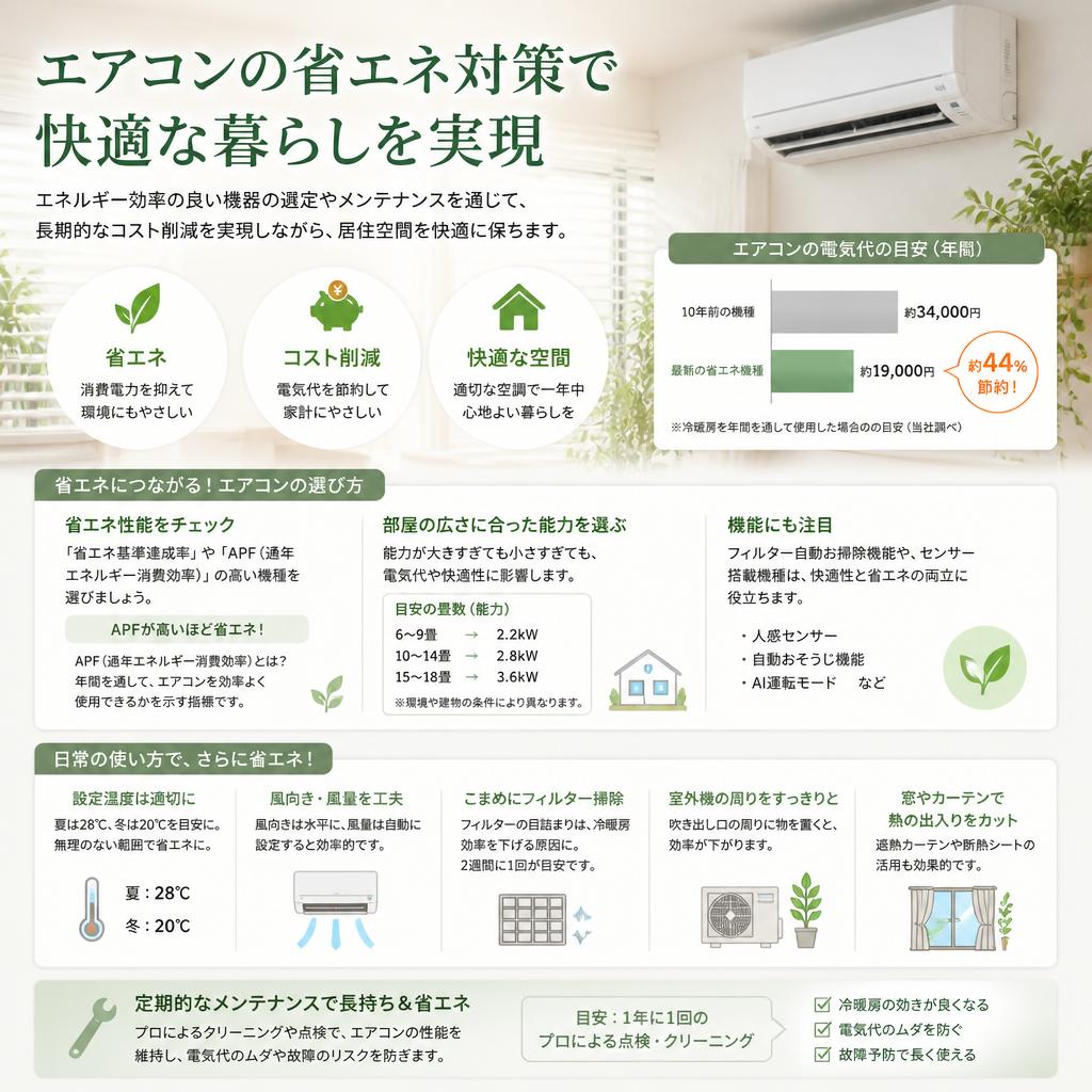 省エネ対策とエコで快適な空間
