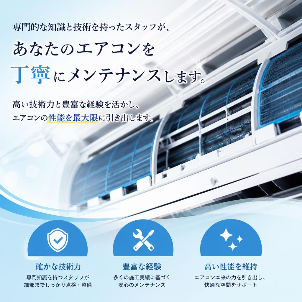 専門技術で安心のサービス