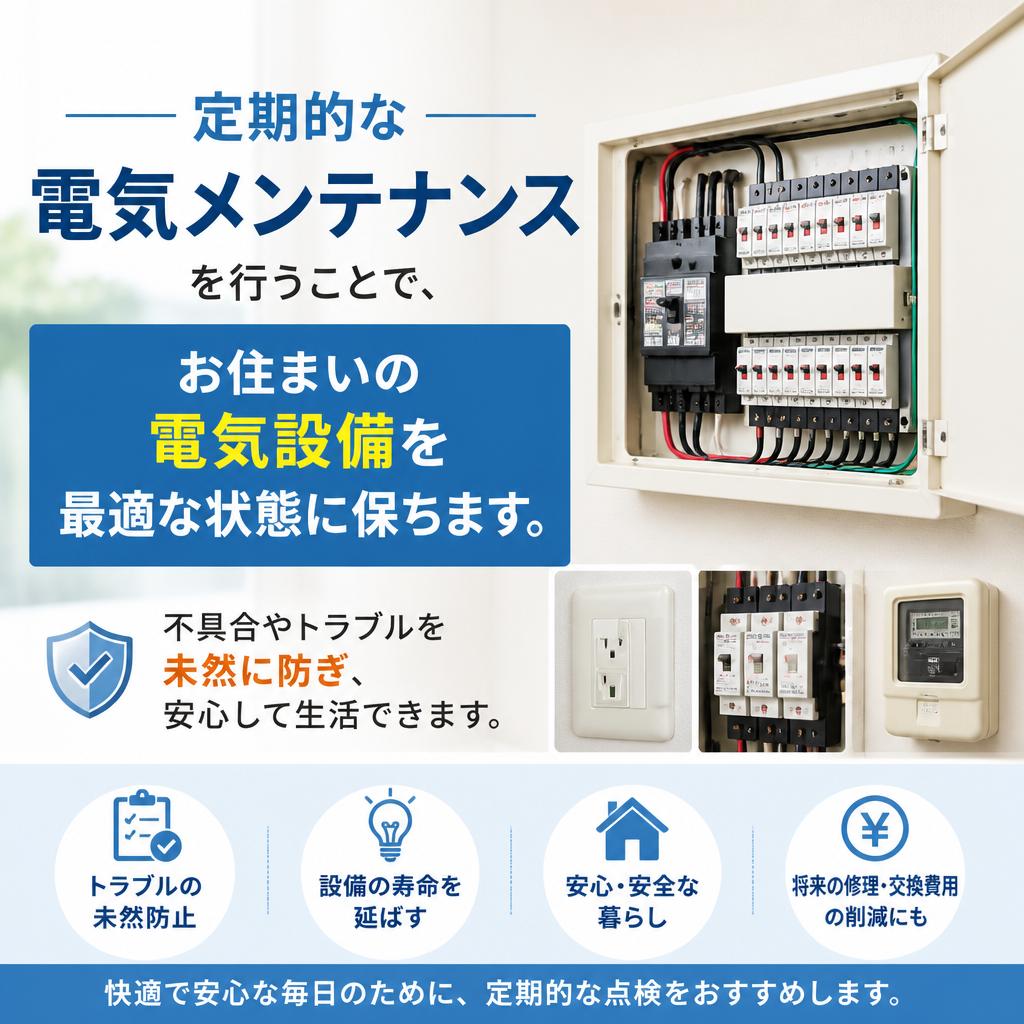 3. 電気メンテナンスで長持ち・安心