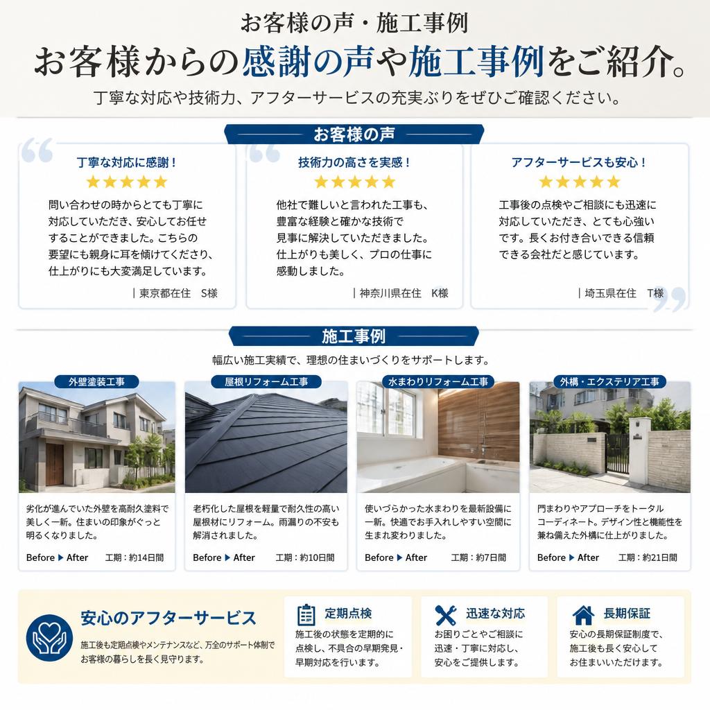 4. お客様の声〜満足度No.1の理由〜