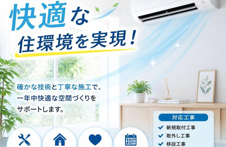 エアコン工事で快適な住環境を実現！