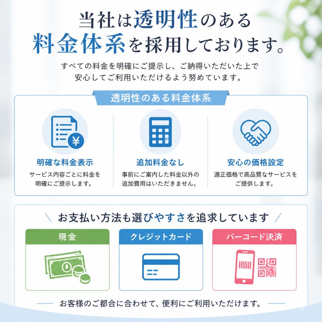 料金プランとお支払い方法のご案内