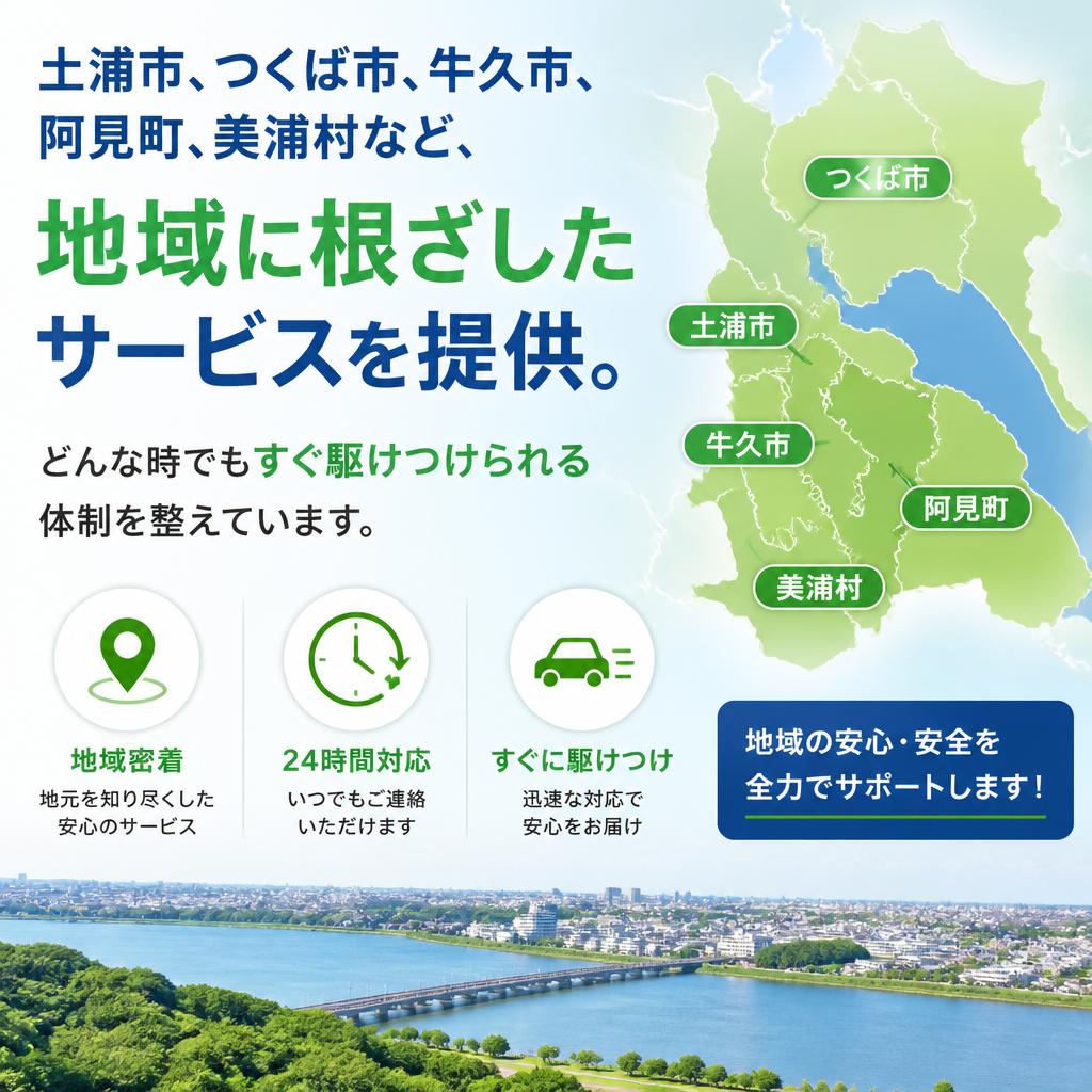 地域密着の安心サービス
