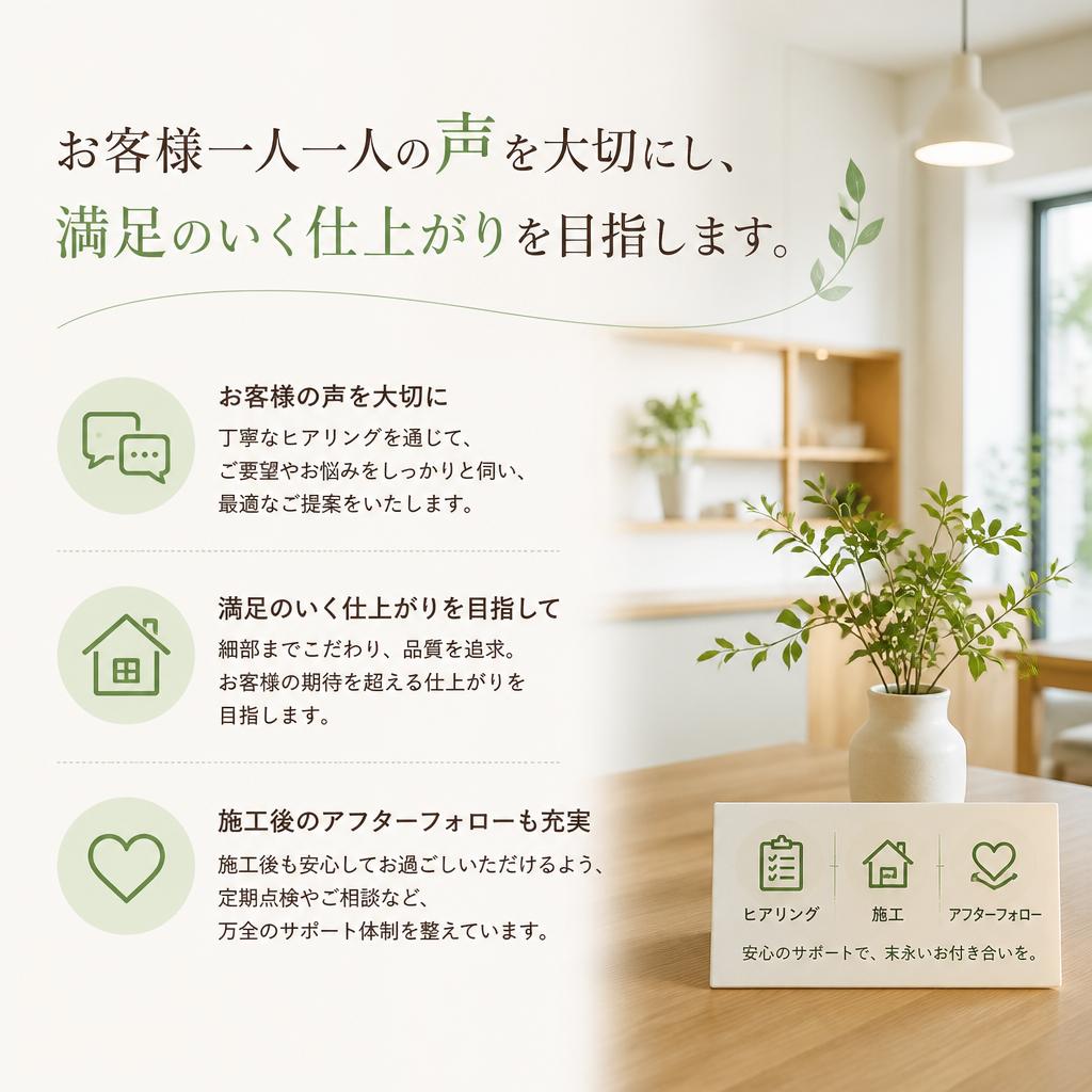 お客様の声に耳を傾ける