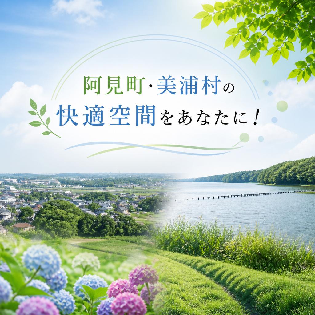 阿見町・美浦村の快適空間をあなたに！