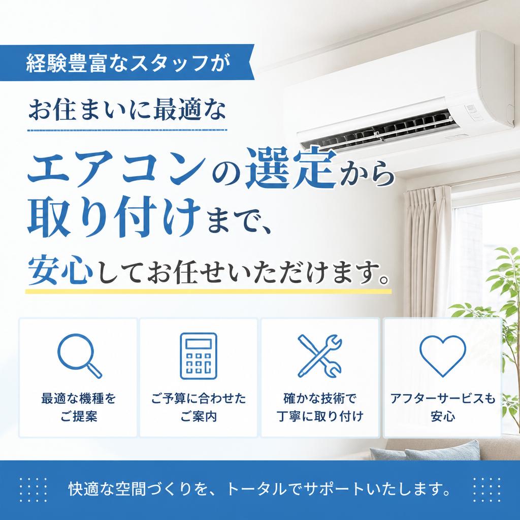 2. エアコン取り付け工事の特徴