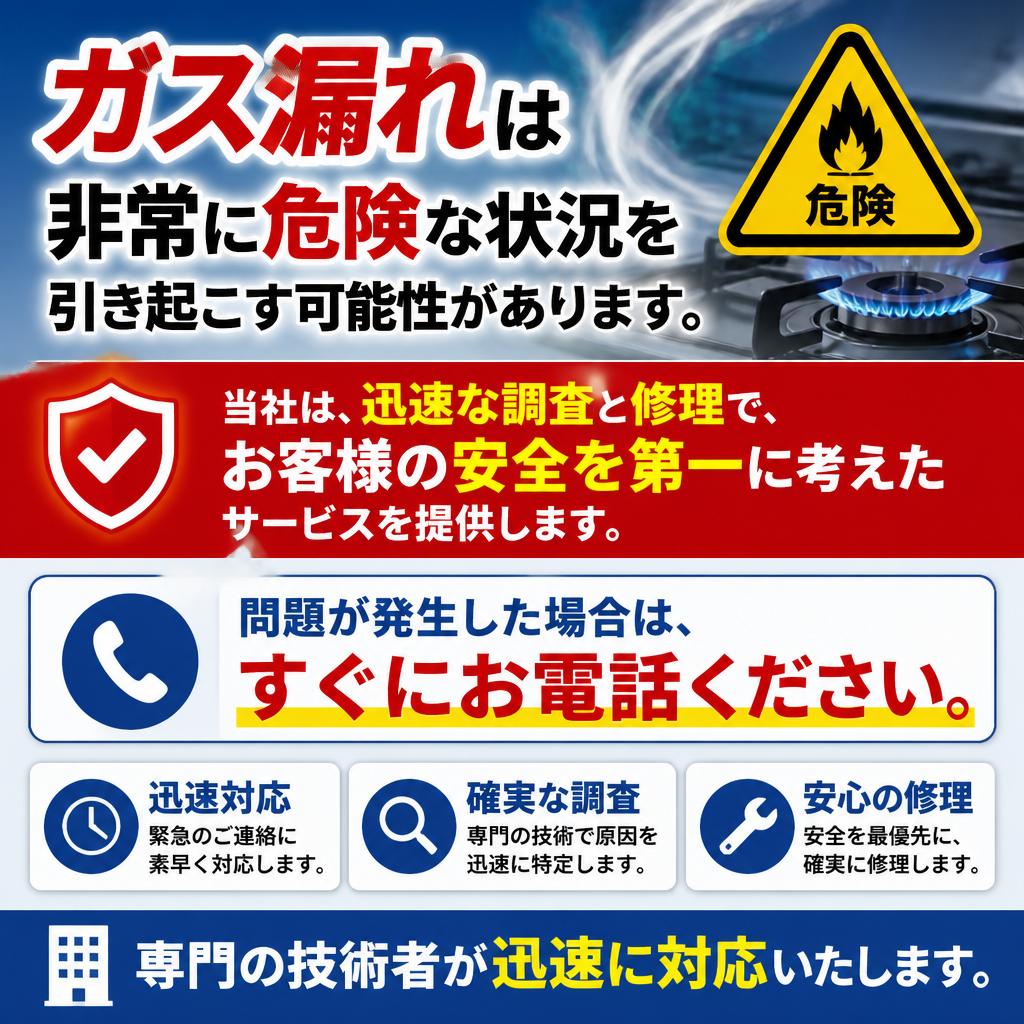 ガス漏れ修理サービスの重要性