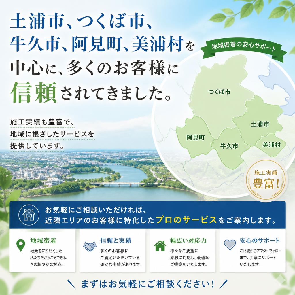 サービスエリアと実績