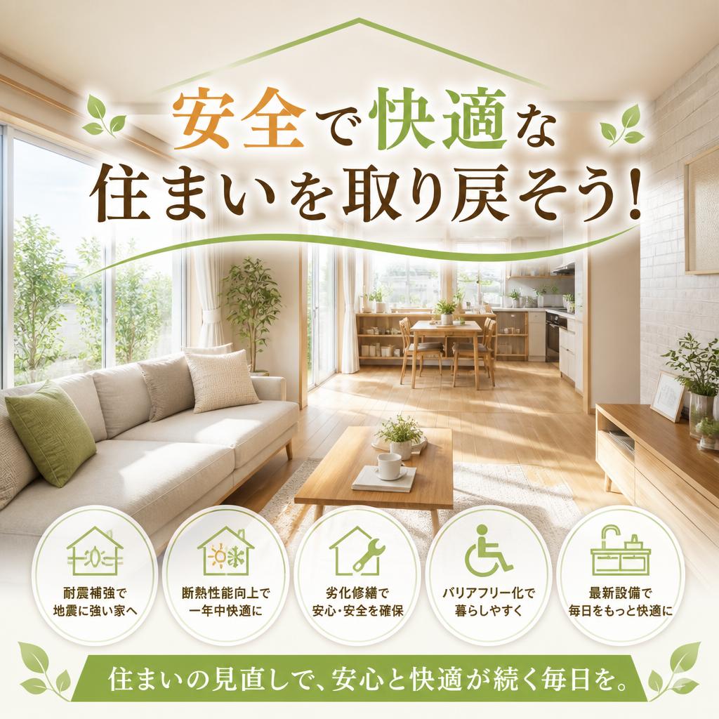 安全で快適な住まいを取り戻そう！