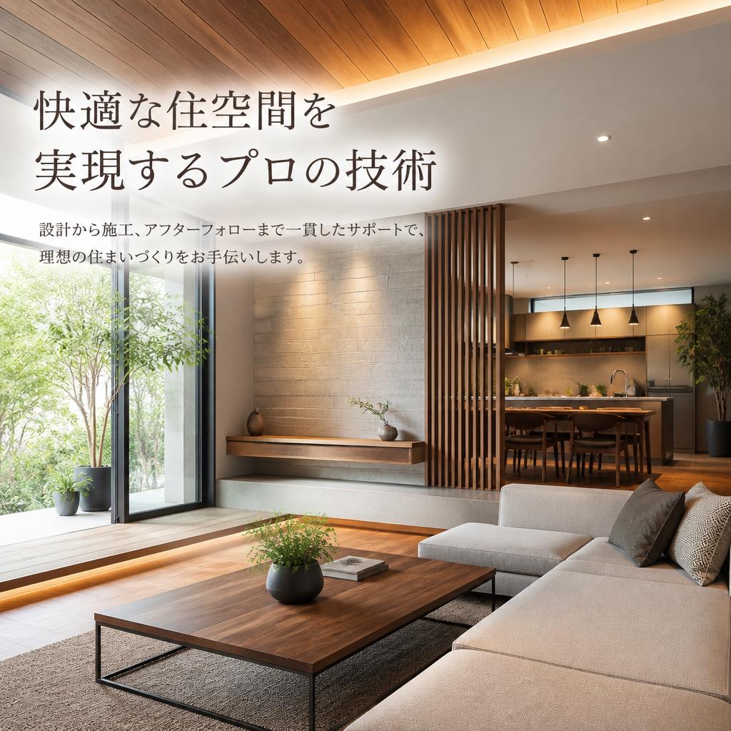 快適な住空間を実現するプロの技術