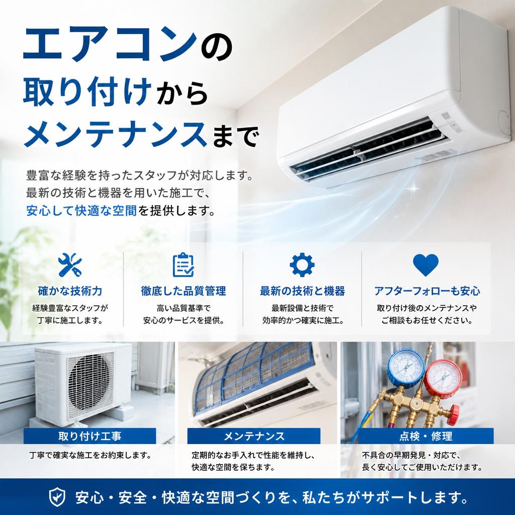 エアコン工事の特徴