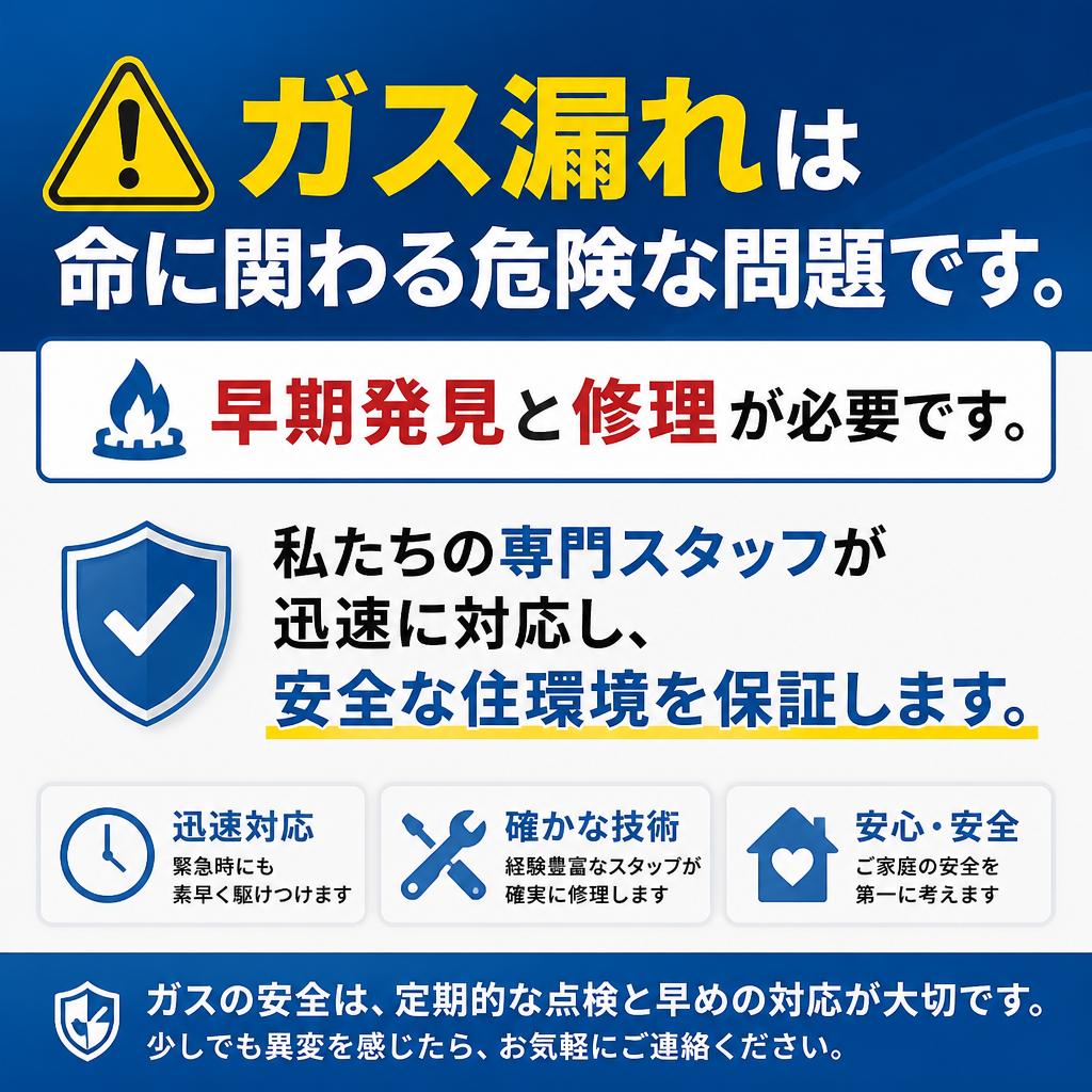 ガス漏れ修理の重要性