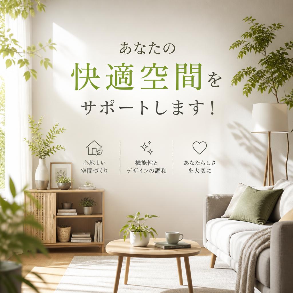あなたの快適空間をサポートします！