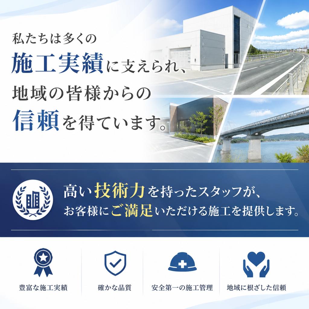 信頼性の高い施工経験